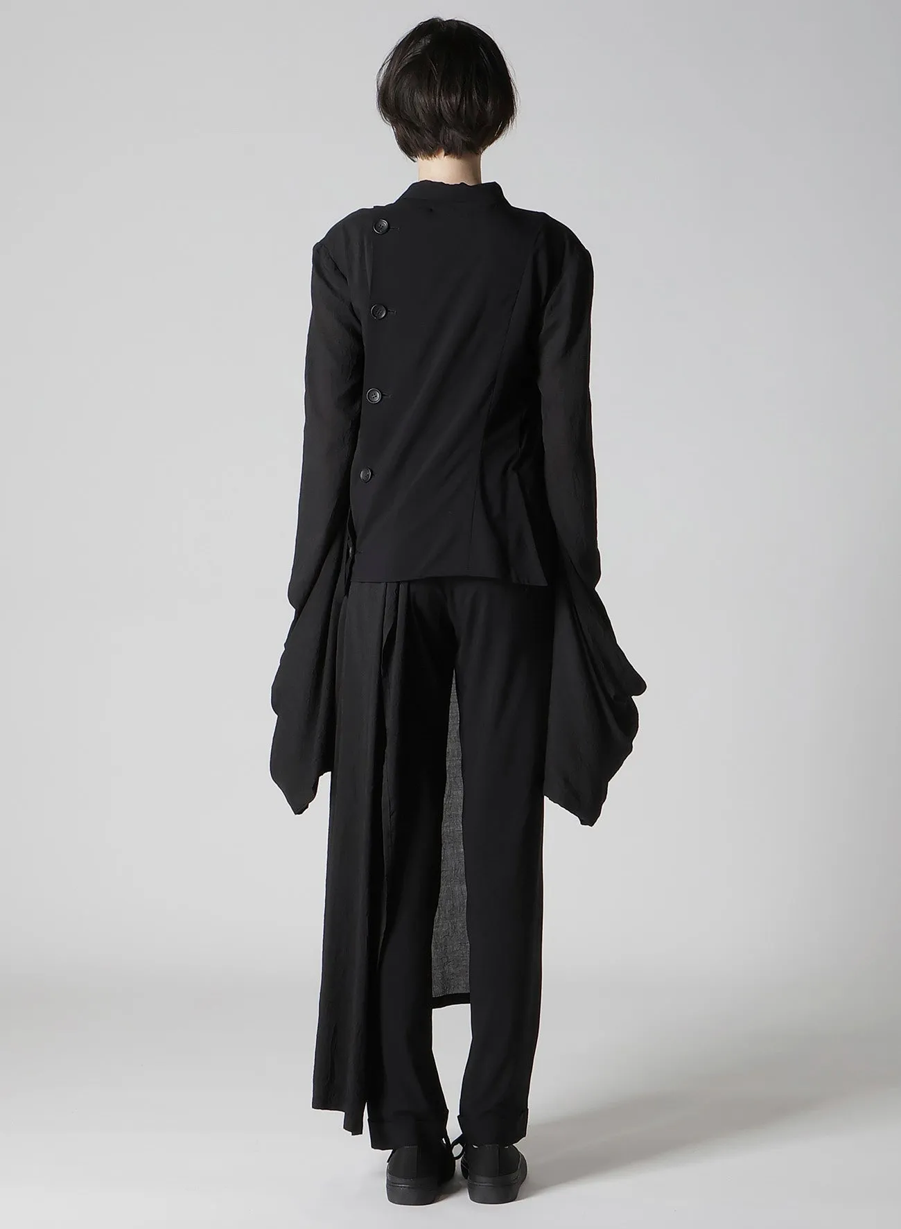 BALLOON SLEEVE WRAP JACKET sold by Yohji Yamamoto product image thumbnail 5