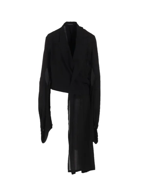 BALLOON SLEEVE WRAP JACKET made by Yohji Yamamoto