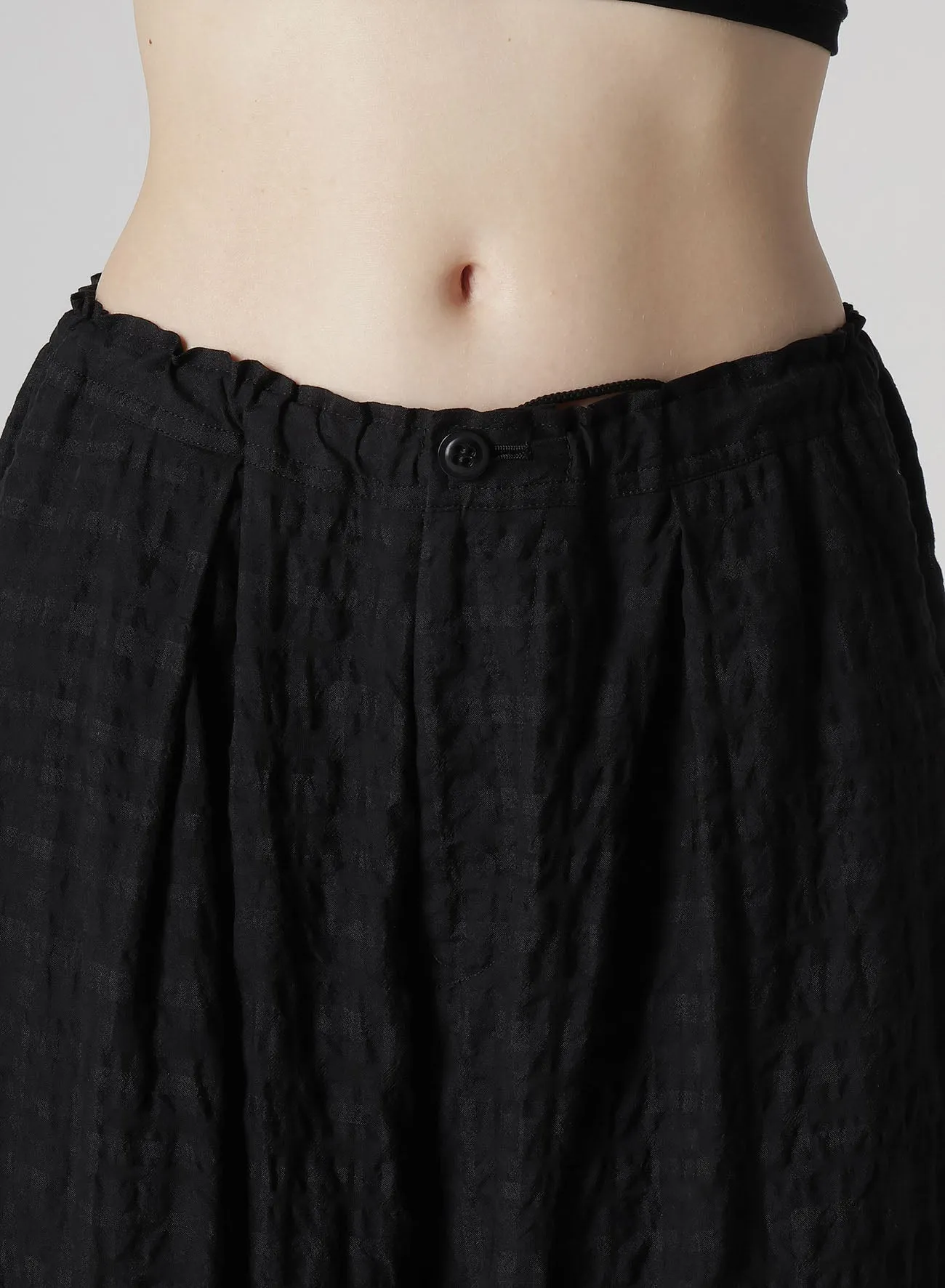PLAID FRONT TUCKED MACKIN PANTS sold by Yohji Yamamoto product image thumbnail 5