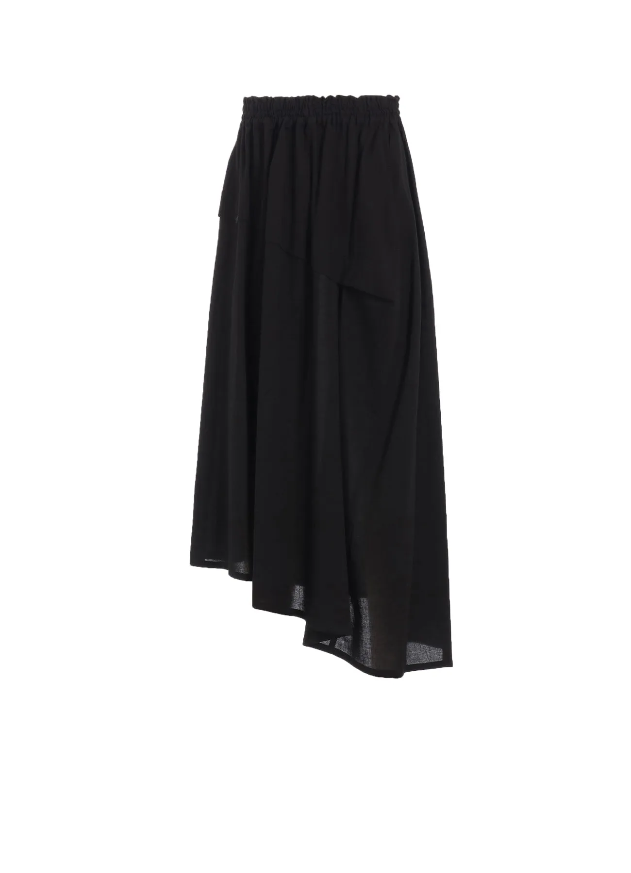COTTON BOYLE VIYELLA RIGHT TUCKED ASYMMETERY SKIRT sold by Yohji Yamamoto