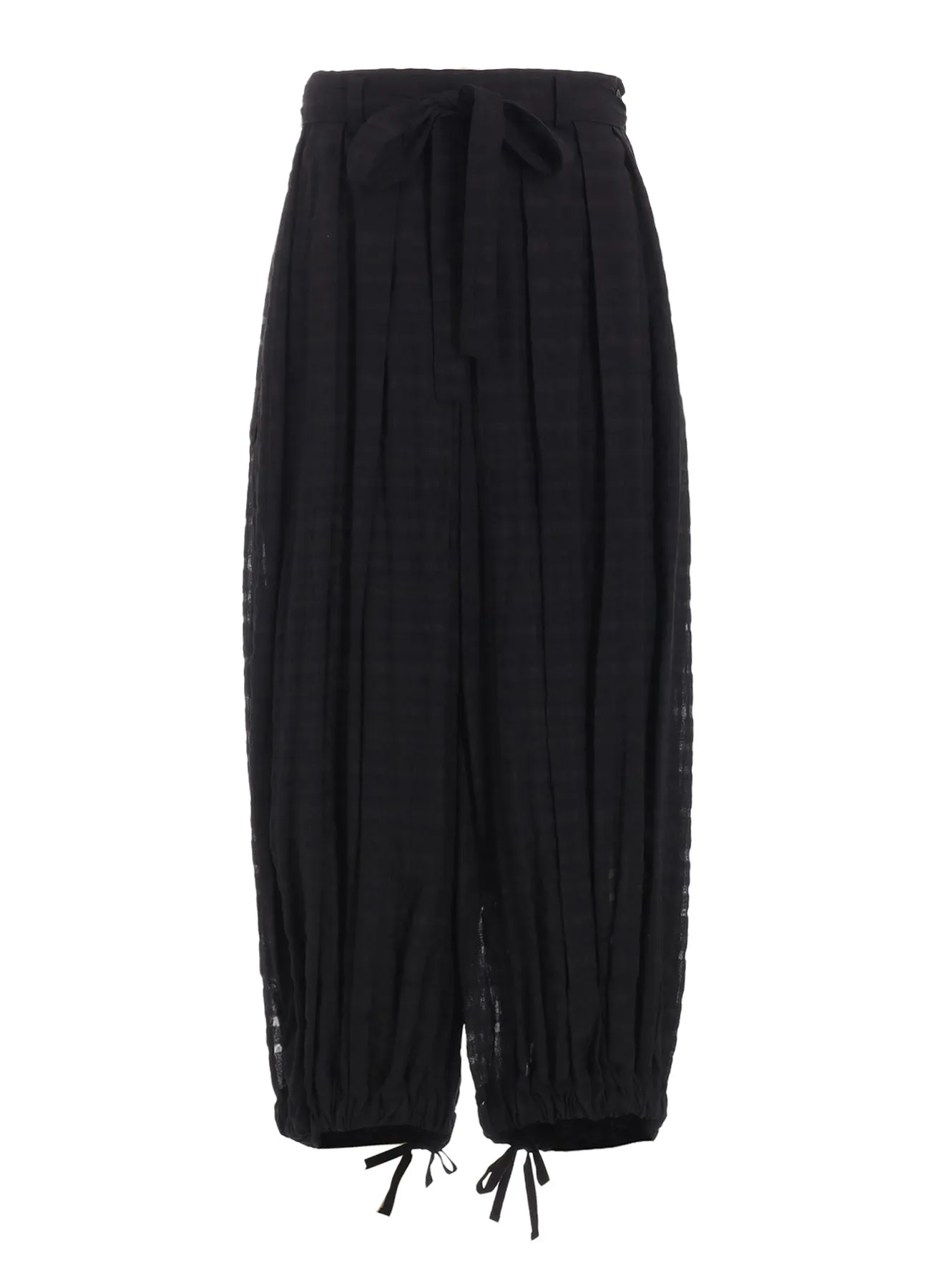 PLAID TUCKED PANTS sold by Yohji Yamamoto product image thumbnail 2