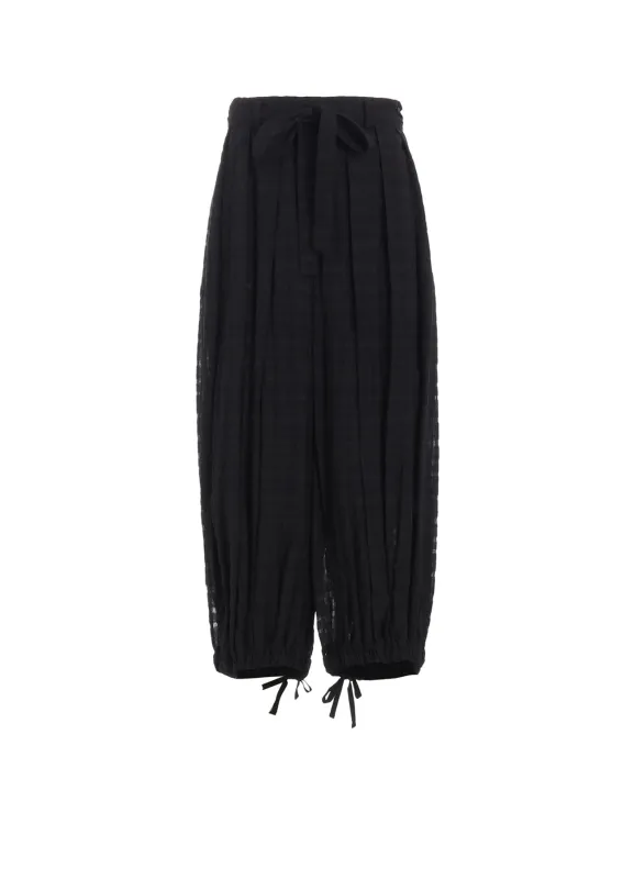 PLAID TUCKED PANTS made by Yohji Yamamoto