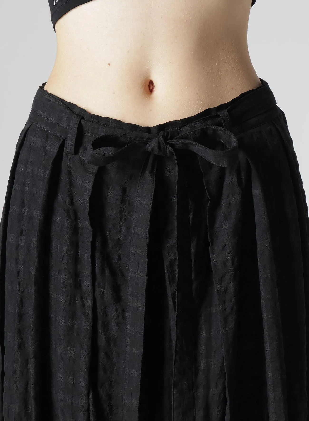 PLAID TUCKED PANTS sold by Yohji Yamamoto product image thumbnail 5