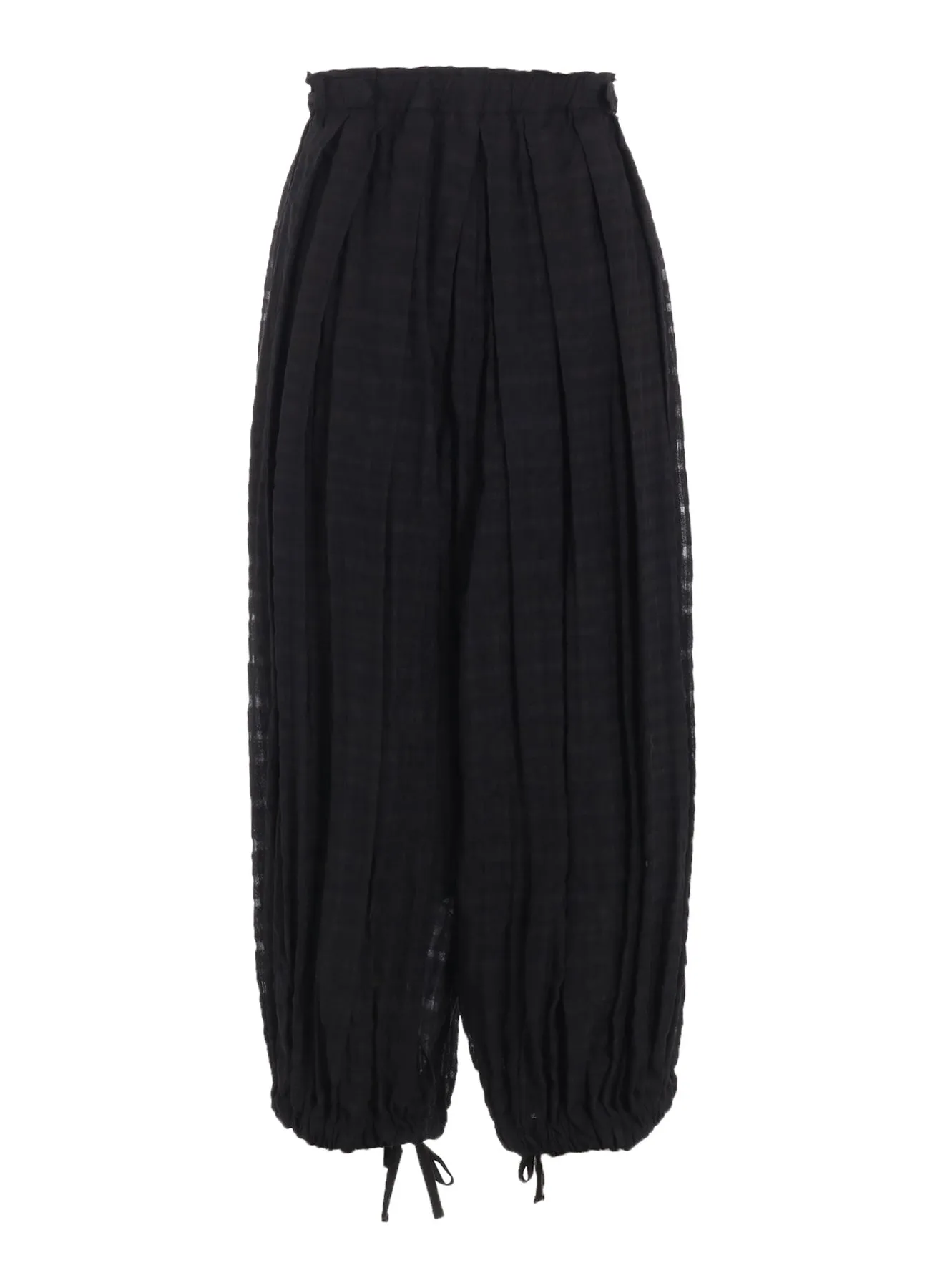 PLAID TUCKED PANTS sold by Yohji Yamamoto product image thumbnail 3