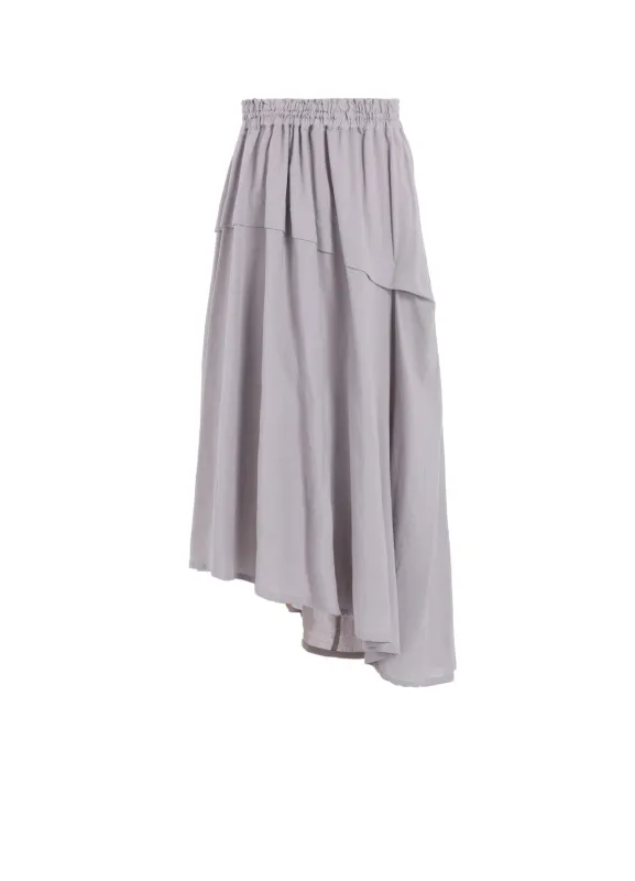 COTTON BOYLE VIYELLA RIGHT TUCKED ASYMMETERY SKIRT sold by Yohji Yamamoto