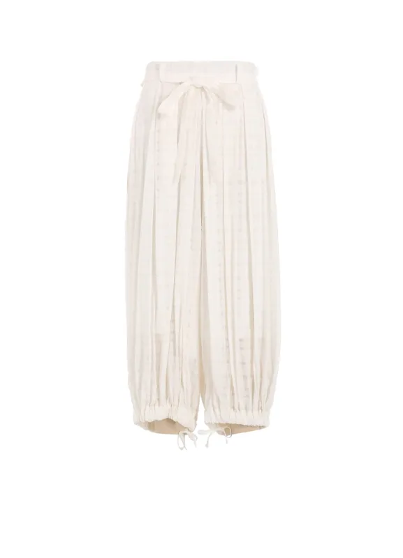 PLAID TUCKED PANTS sold by Yohji Yamamoto