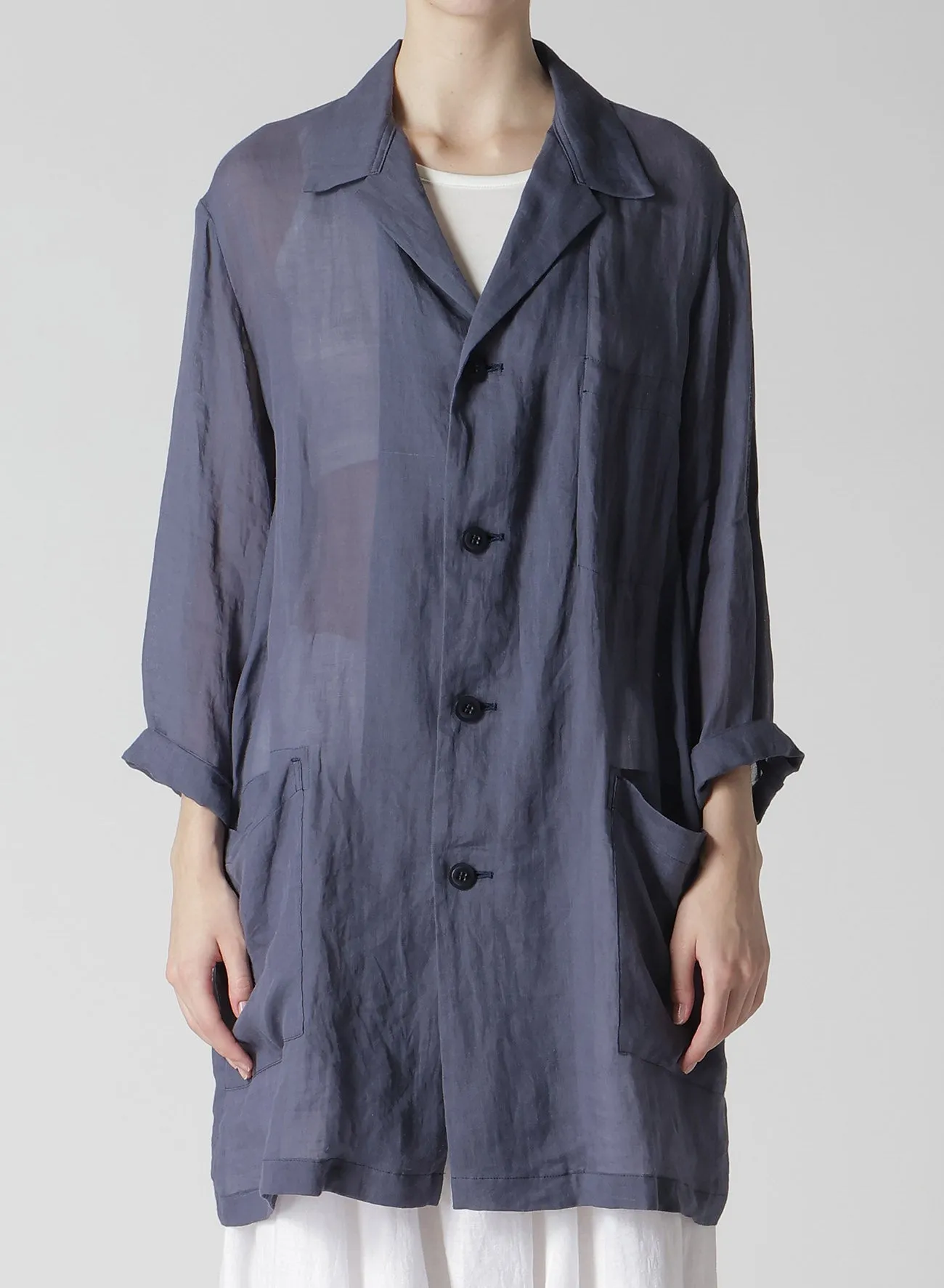 RAMIE LAWN 3/4 SLEEVE JACKET sold by Yohji Yamamoto product image thumbnail 5