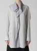 C/CU HARD TWISTED DOBBY STRIPE TIE STYLE SHIRT sold by Yohji Yamamoto