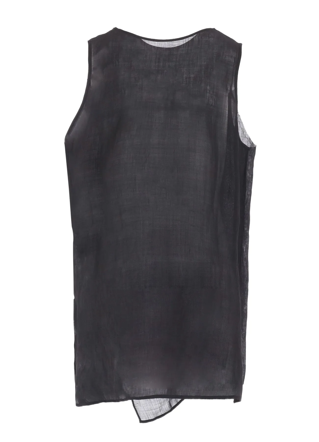 RAMIE LAWN DOUBLE FRONT DRAPE SHIRT sold by Yohji Yamamoto product image thumbnail 4