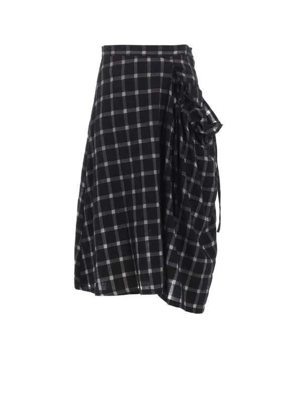 COTTON CUPRO GATHERED SKIRT sold by Yohji Yamamoto