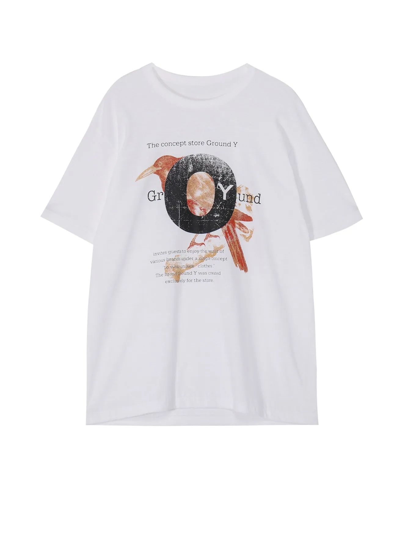COTTON JERSEY CROW T-SHIRT sold by Yohji Yamamoto