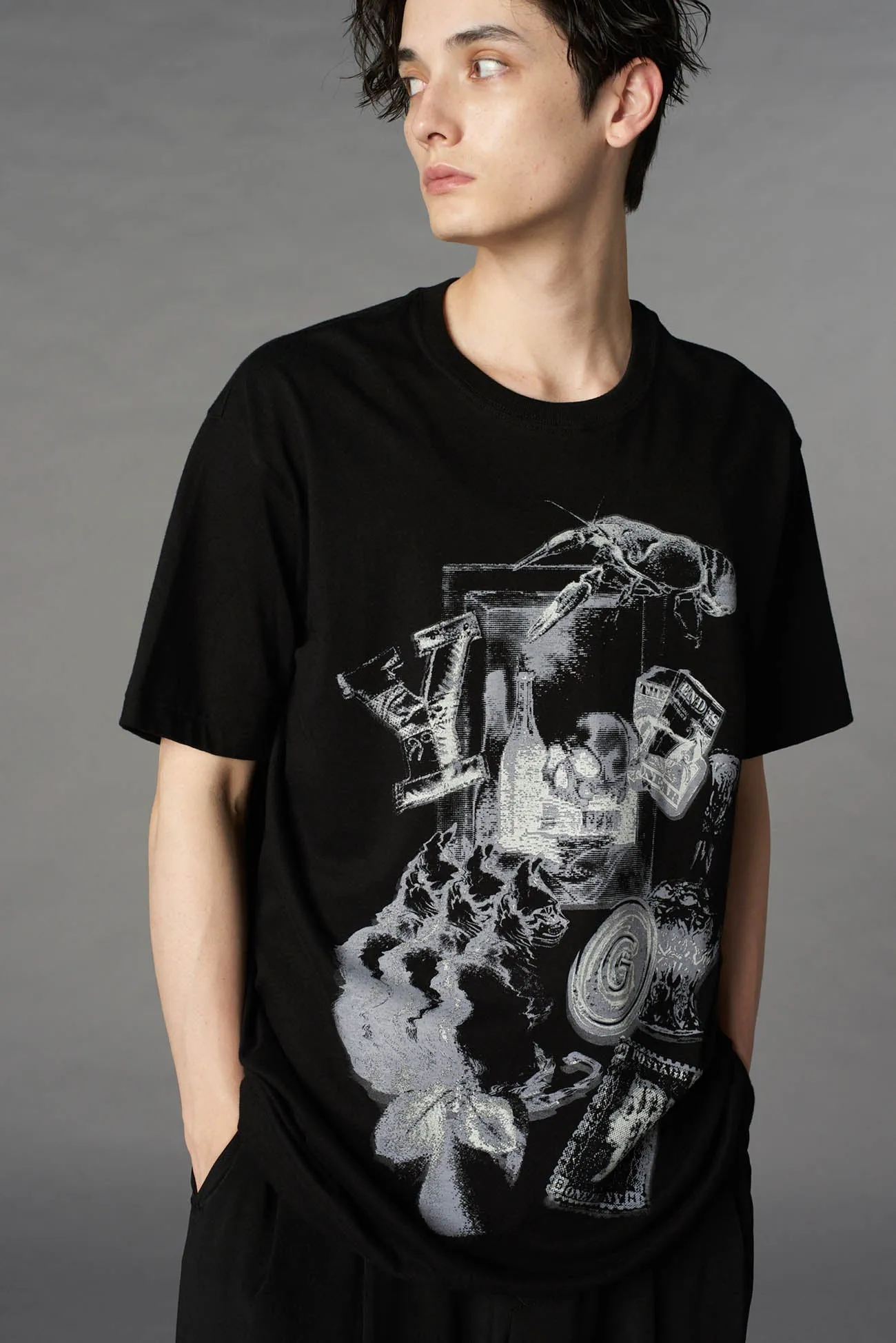 COTTON JERSEY CHAOS T-SHIRT sold by Yohji Yamamoto product image thumbnail 5
