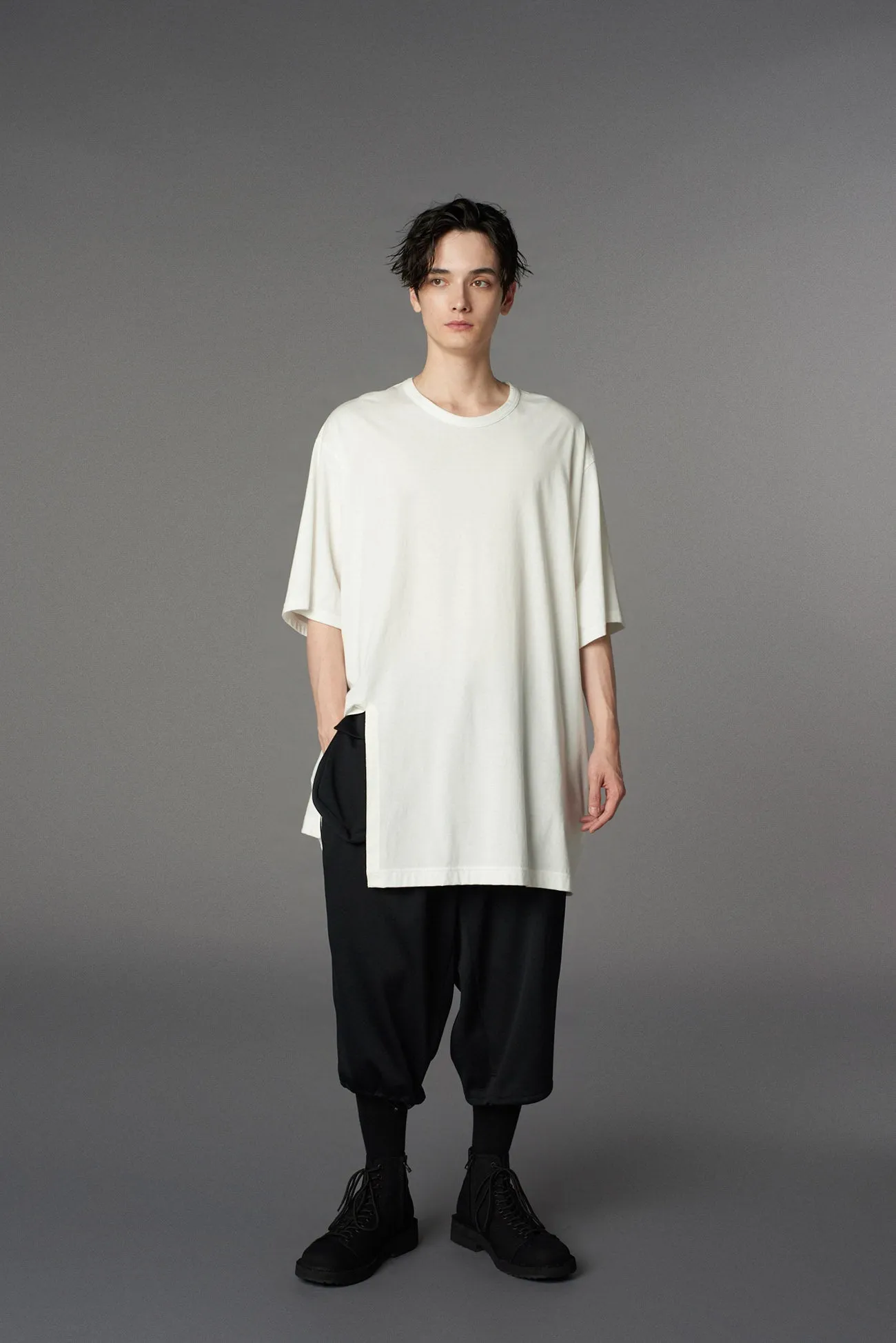COTTON JERSEY JUMBO T-SHIRT SHORT SLEEVES sold by Yohji Yamamoto product image thumbnail 2