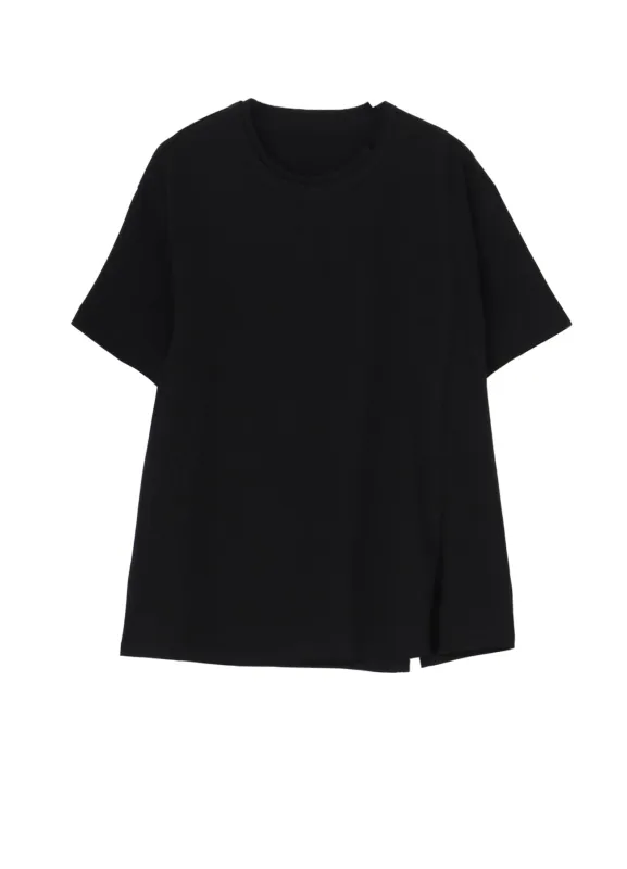 COTTON JERSEY T-SHIRT MIX TIERED T-SHIRT sold by Yohji Yamamoto
