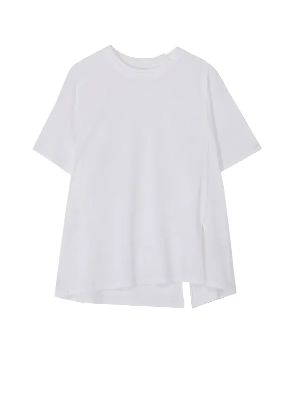 COTTON JERSEY T-SHIRT MIX TIERED T-SHIRT sold by Yohji Yamamoto