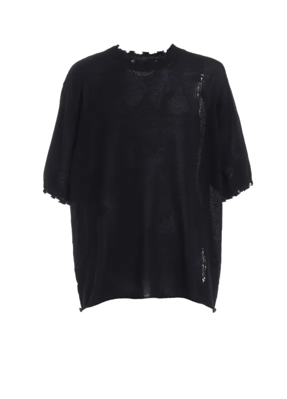 COMPACT TWIST 10G DAMAGED KNITTED PULLOVER sold by Yohji Yamamoto