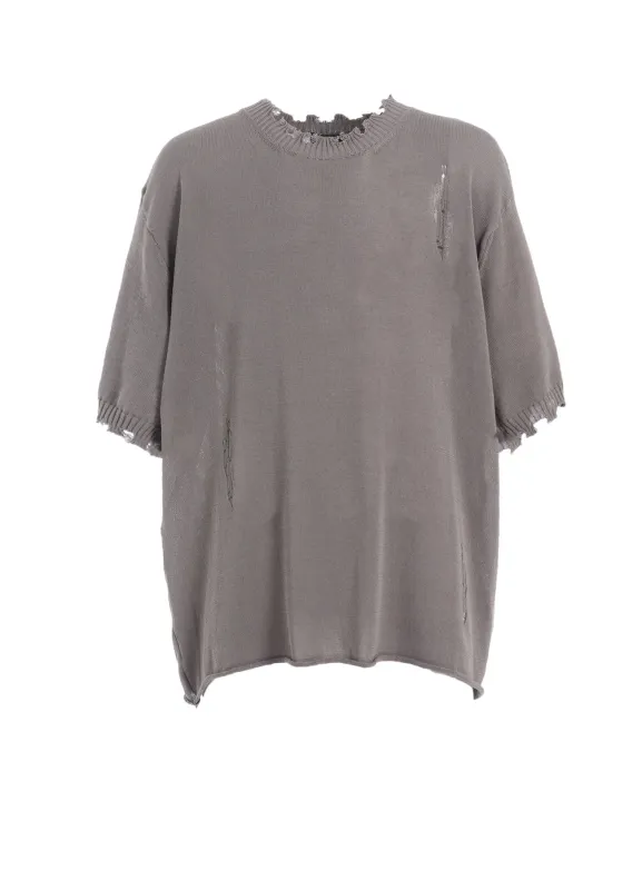 COMPACT TWIST 10G DAMAGED KNITTED PULLOVER sold by Yohji Yamamoto