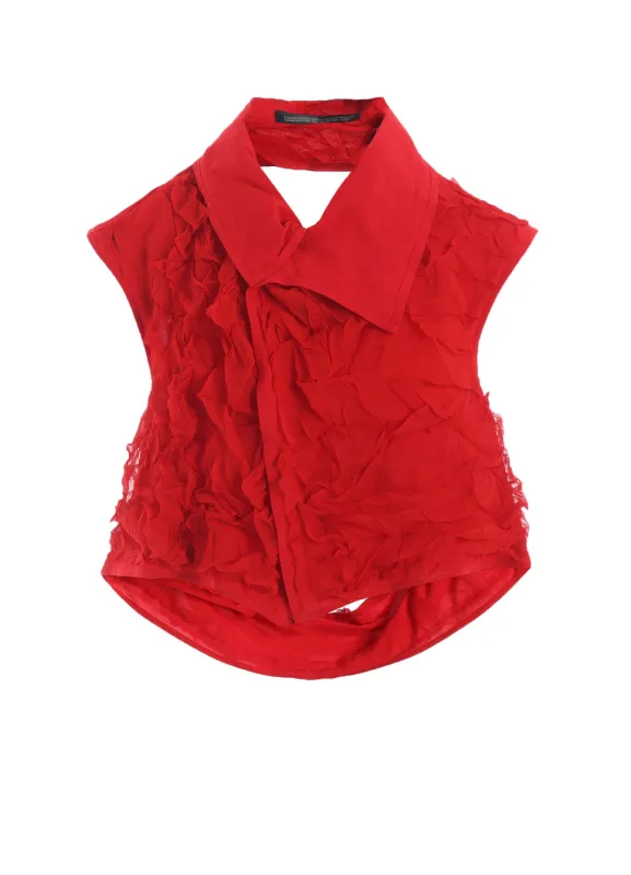 CRUSHED CHIFFON CRUSHED PLEATS BLOUSE sold by Yohji Yamamoto