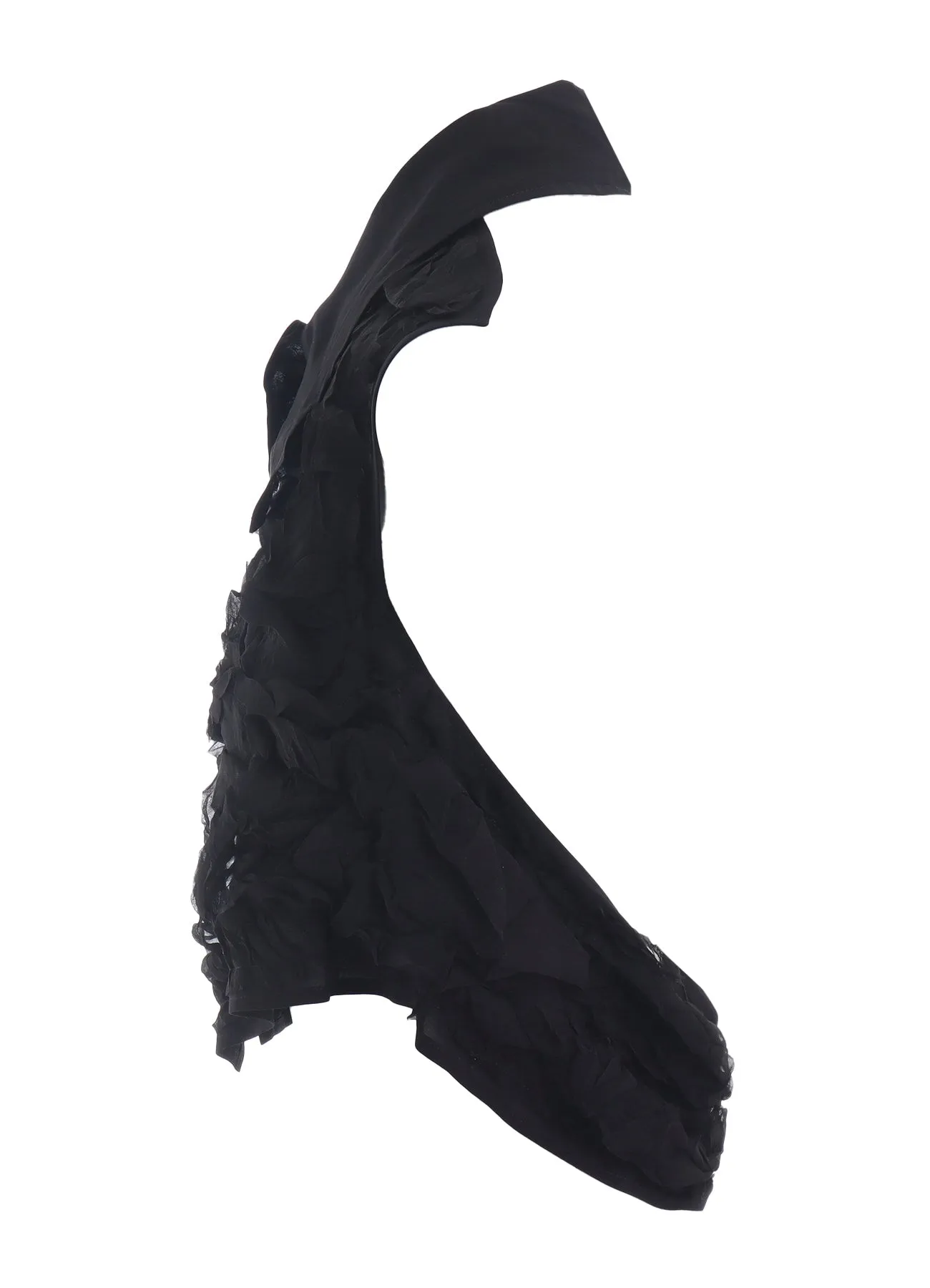 CRUSHED CHIFFON CRUSHED PLEATS BLOUSE sold by Yohji Yamamoto product image thumbnail 4