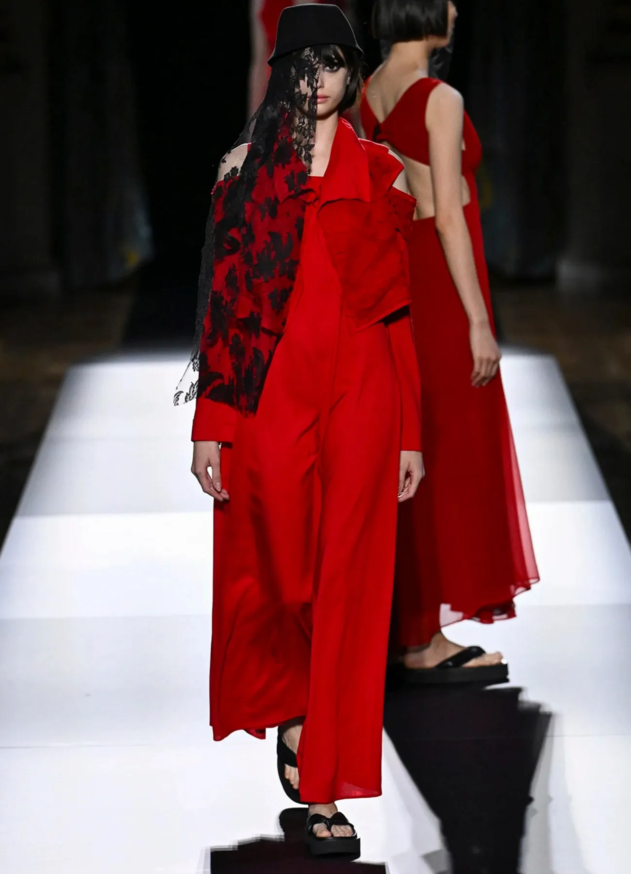 CRUSHED CHIFFON CRUSHED PLEATS BLOUSE sold by Yohji Yamamoto product image thumbnail 2