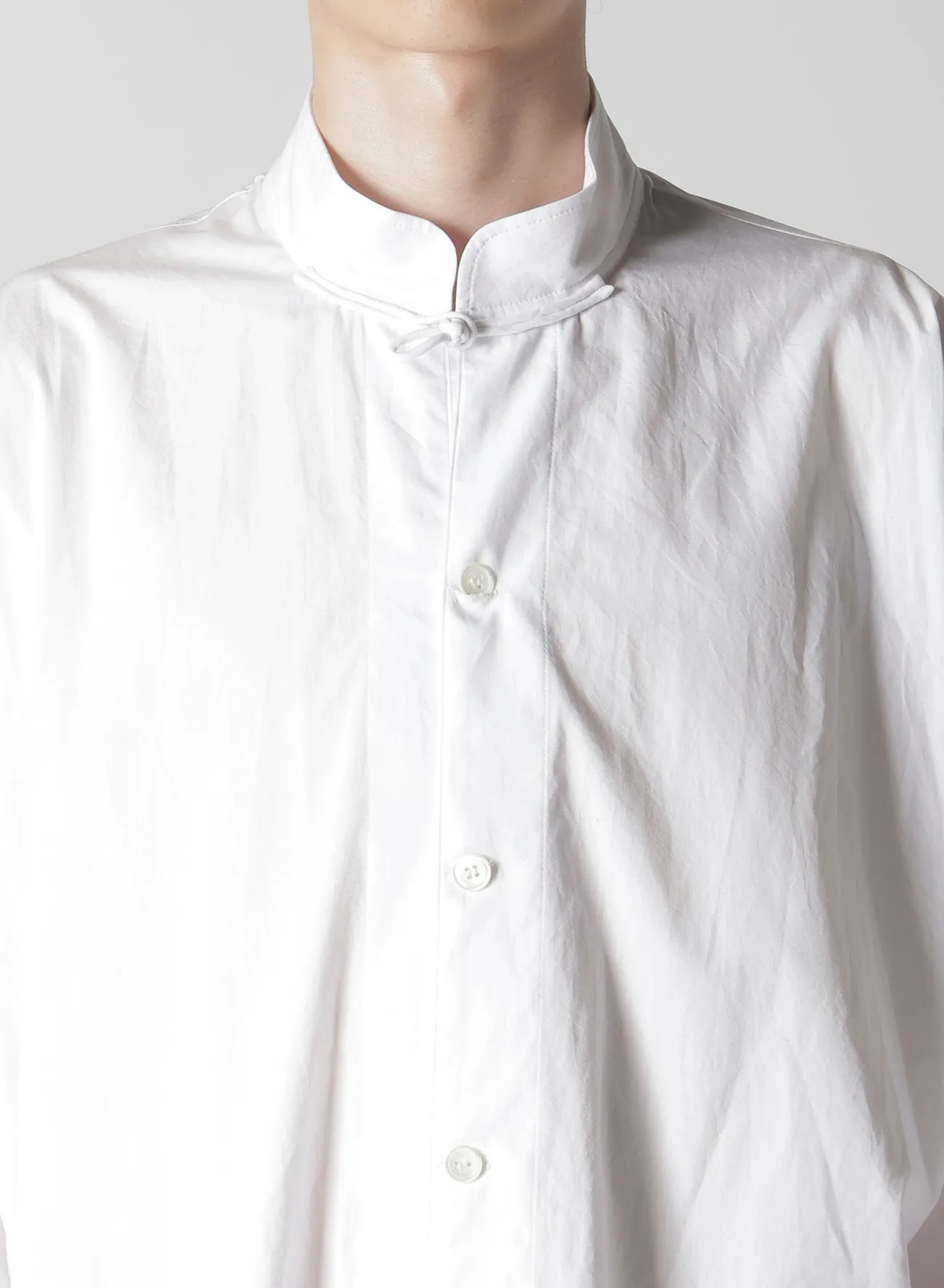 100/2 BROAD SHIRT WITH STAND COLLAR sold by Yohji Yamamoto product image thumbnail 3