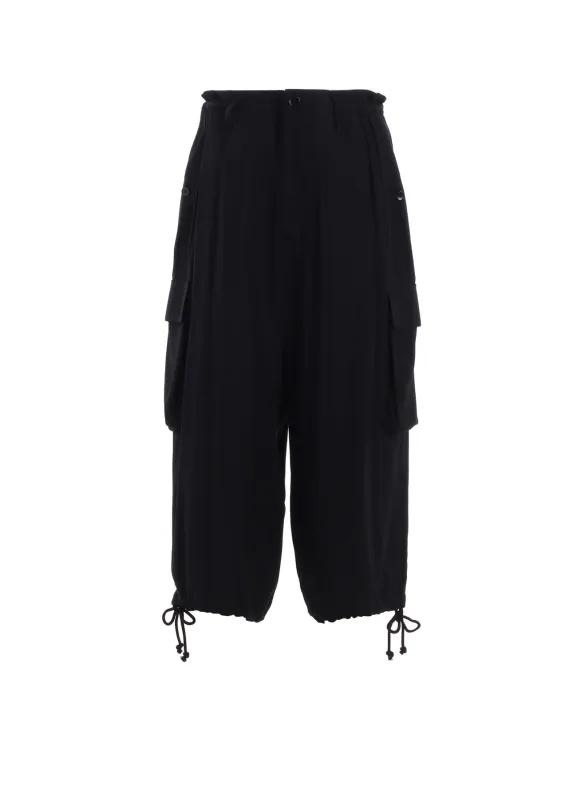 RAYON TWILL 3D HALF POCKET PANTS made by Yohji Yamamoto