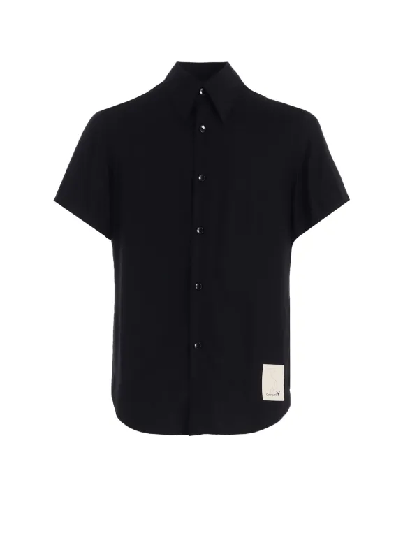 RAYON TWILL SHORT-SLEEVE SLIM SHIRT sold by Yohji Yamamoto