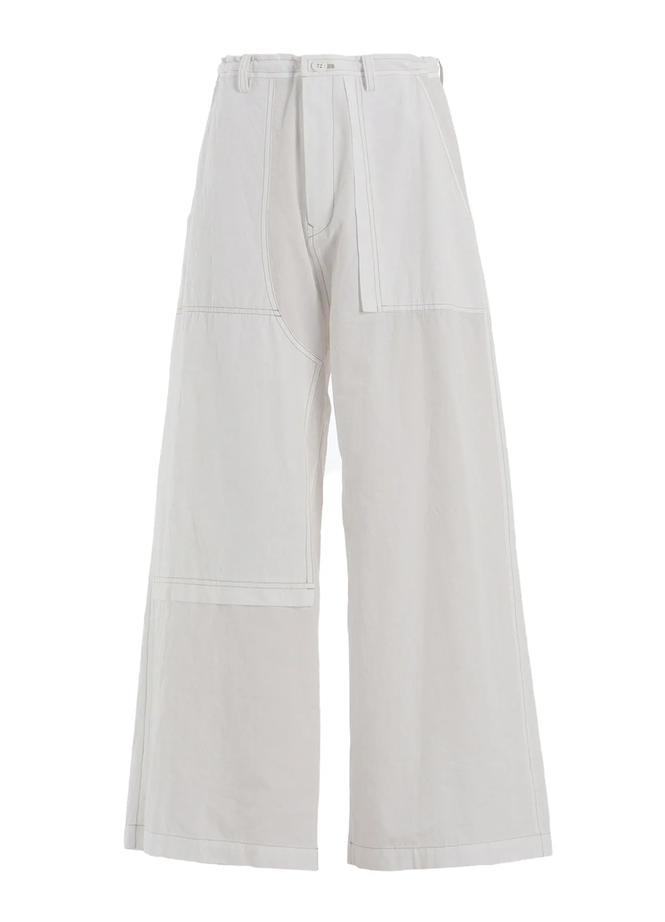 COTTON LINEN DUMP STRAIGHT PANTS sold by Yohji Yamamoto product image thumbnail 2