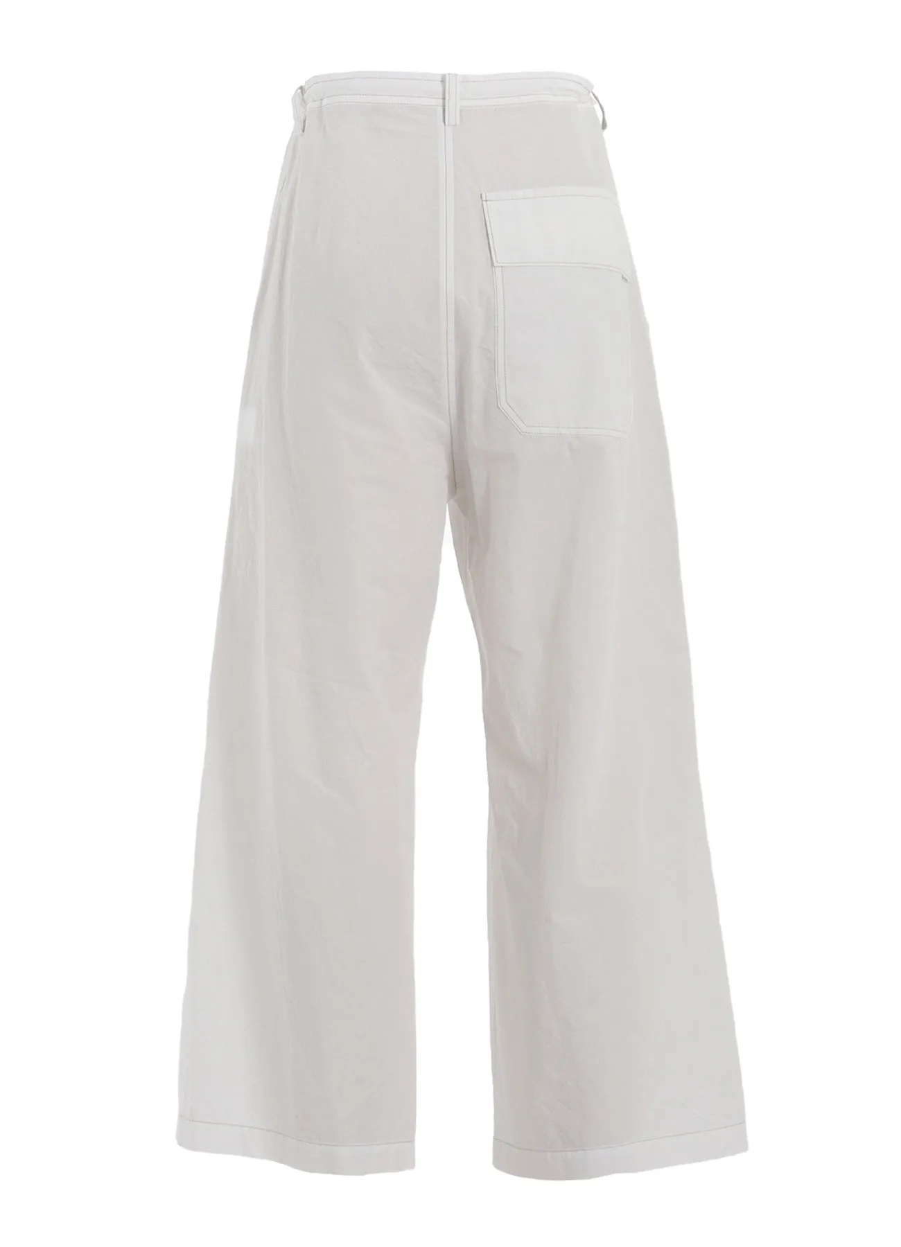COTTON LINEN DUMP STRAIGHT PANTS sold by Yohji Yamamoto product image thumbnail 4
