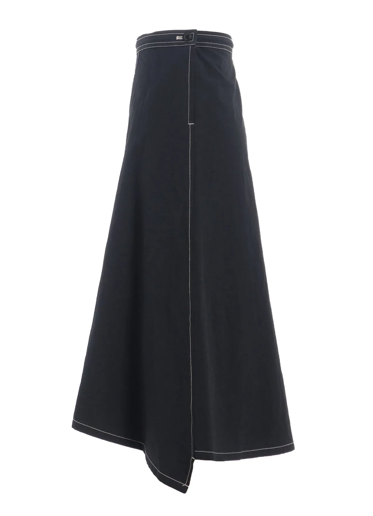 COTTON LINEN DUMP ASYMMETRIC SKIRT sold by Yohji Yamamoto product image thumbnail 3