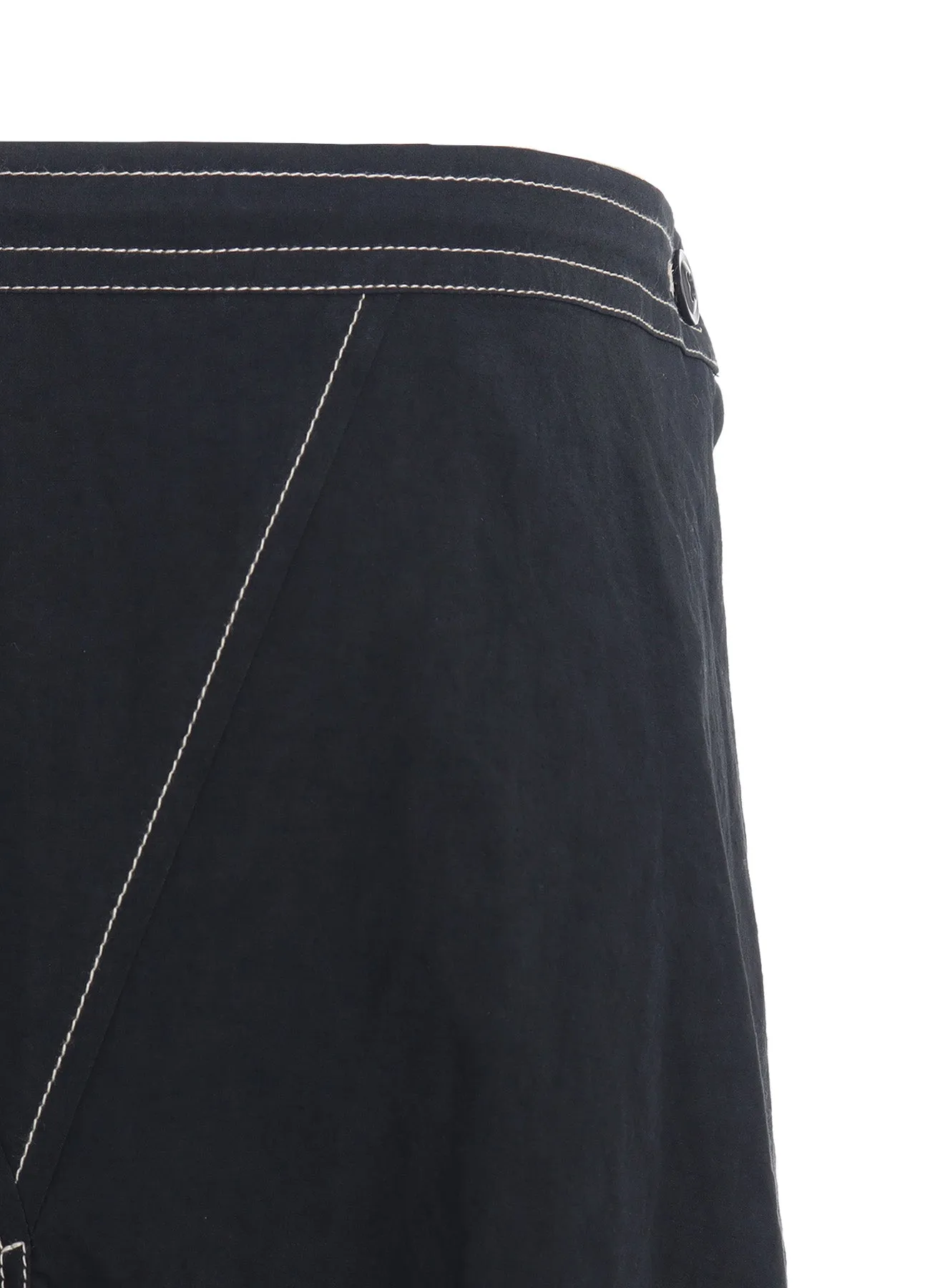 COTTON LINEN DUMP ASYMMETRIC SKIRT sold by Yohji Yamamoto product image thumbnail 5