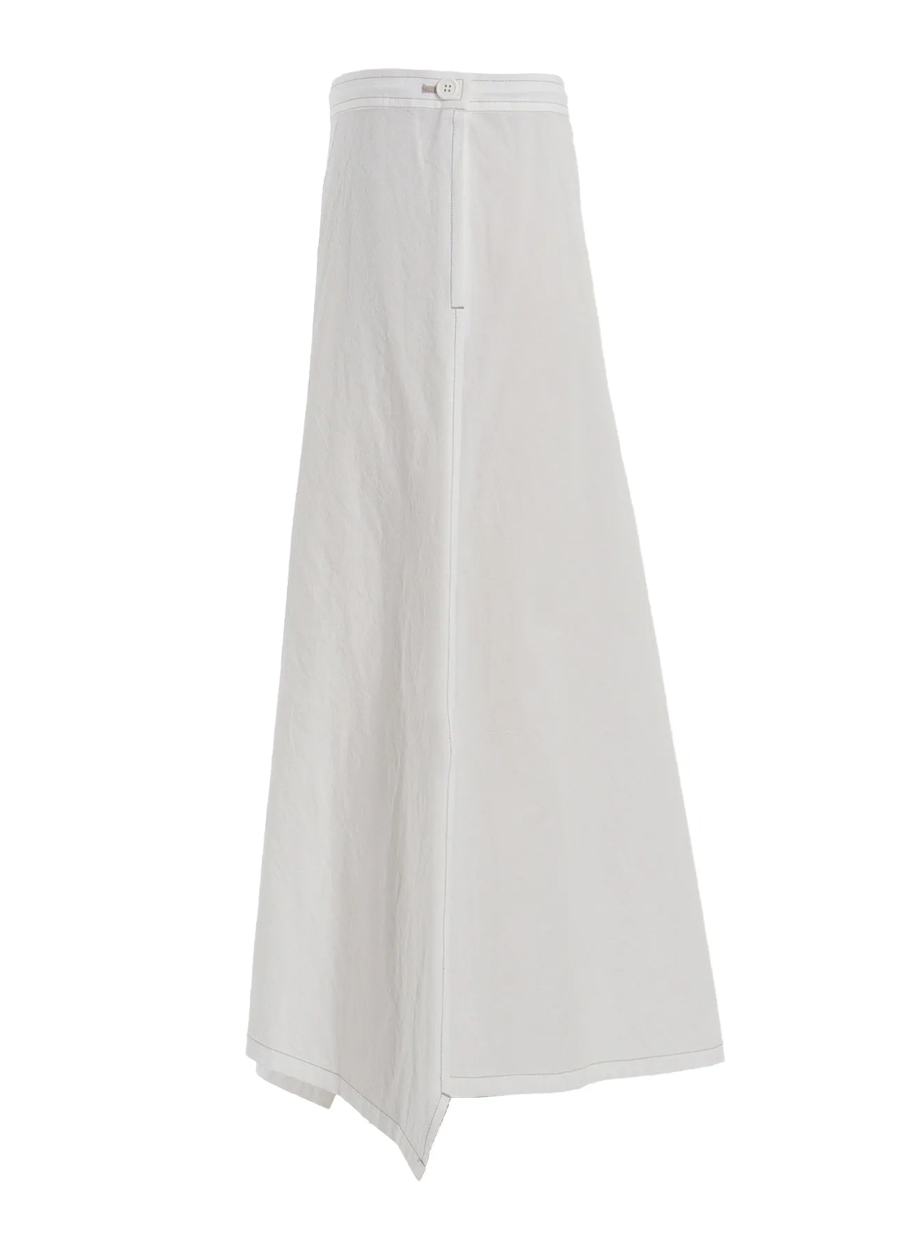 COTTON LINEN DUMP ASYMMETRIC SKIRT sold by Yohji Yamamoto product image thumbnail 3