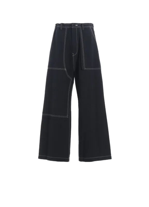 COTTON LINEN DUMP STRAIGHT PANTS sold by Yohji Yamamoto