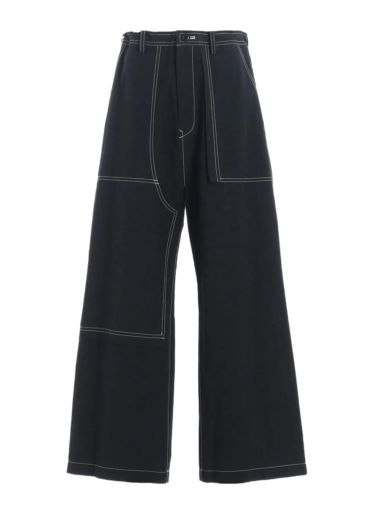 COTTON LINEN DUMP STRAIGHT PANTS sold by Yohji Yamamoto product image thumbnail 2
