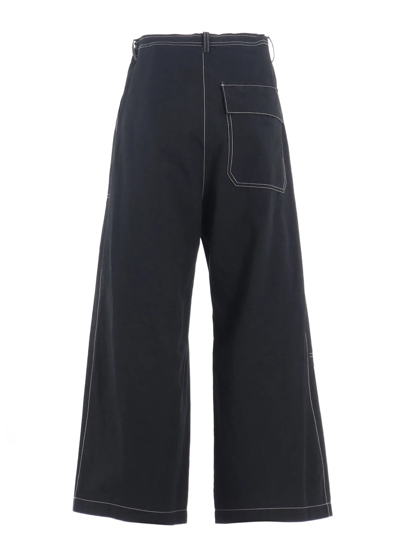 COTTON LINEN DUMP STRAIGHT PANTS sold by Yohji Yamamoto product image thumbnail 4