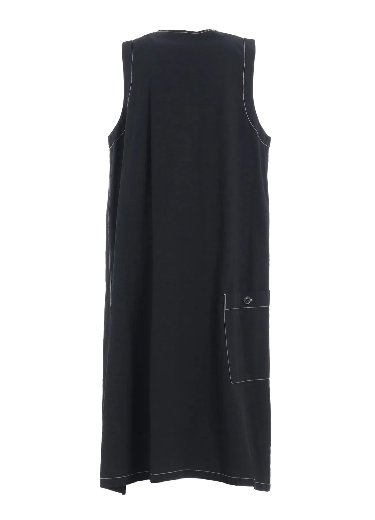 COTTON LINEN DUMP SLEEVELESS DRESS sold by Yohji Yamamoto product image thumbnail 4