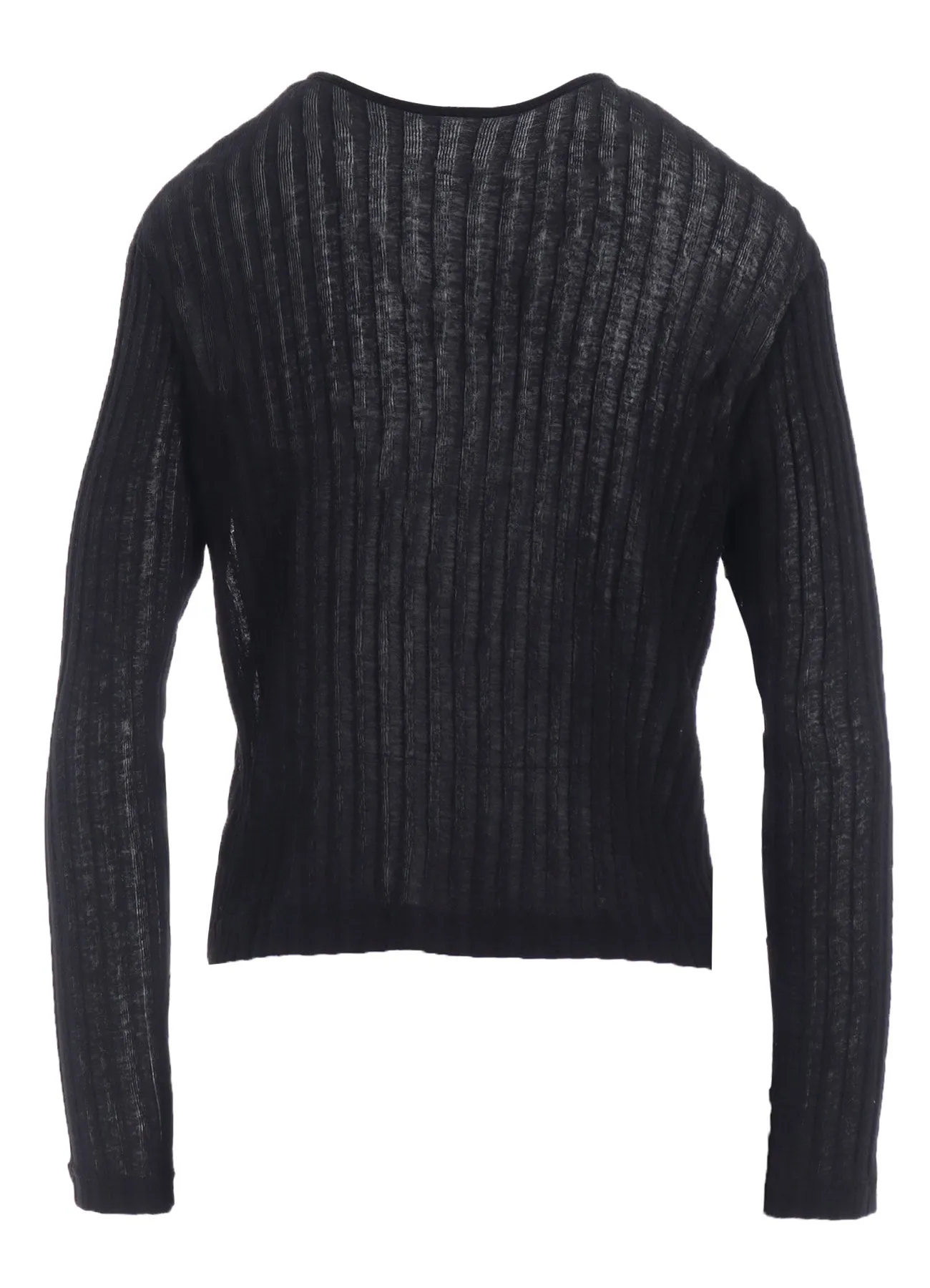 GAUZE RIB LONG SLEEVE CARDIGAN sold by Yohji Yamamoto product image thumbnail 4