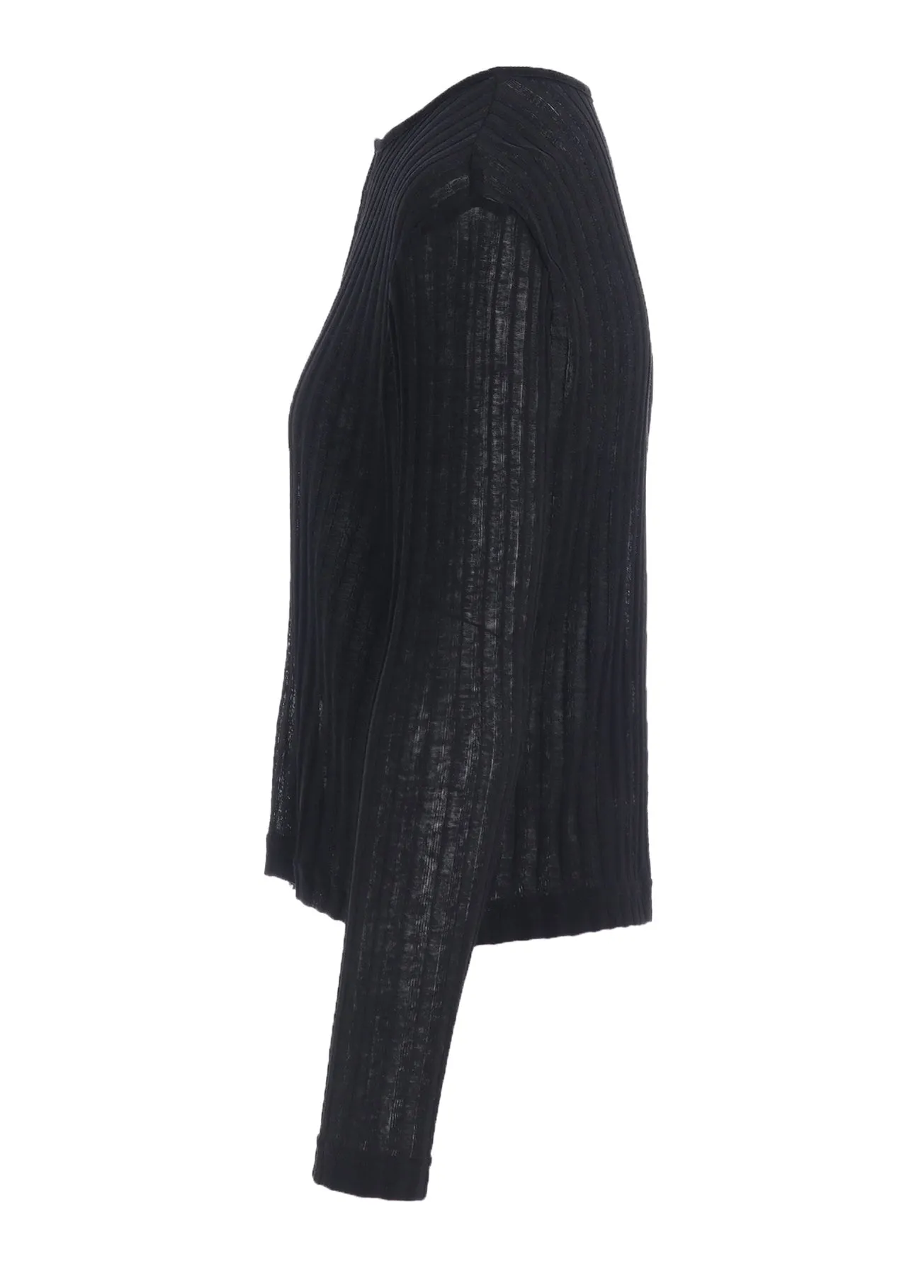 GAUZE RIB LONG SLEEVE CARDIGAN sold by Yohji Yamamoto product image thumbnail 3