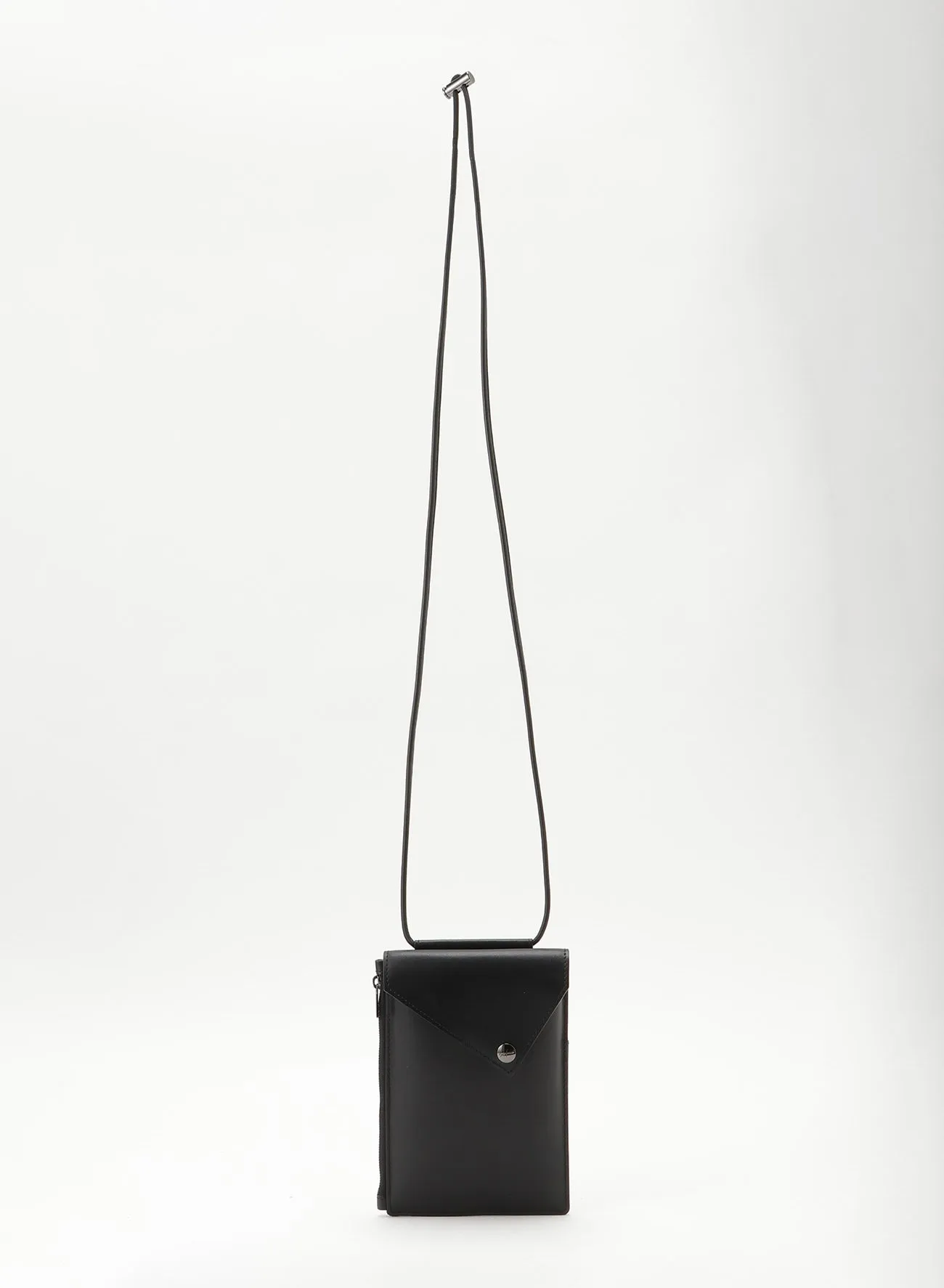 Tri-flap phone bag sold by Yohji Yamamoto product image thumbnail 2