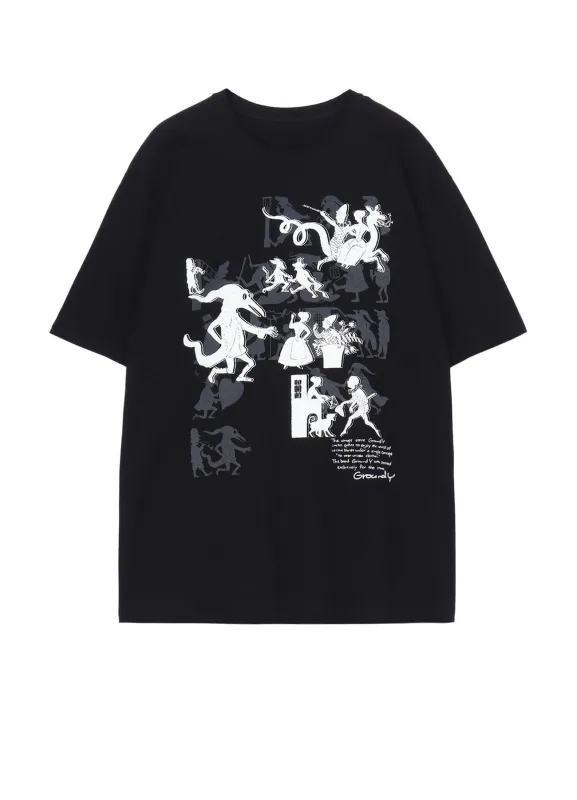 20/COTTON JERSEY PAPER ART /SHADOW T-SHIRT sold by Yohji Yamamoto