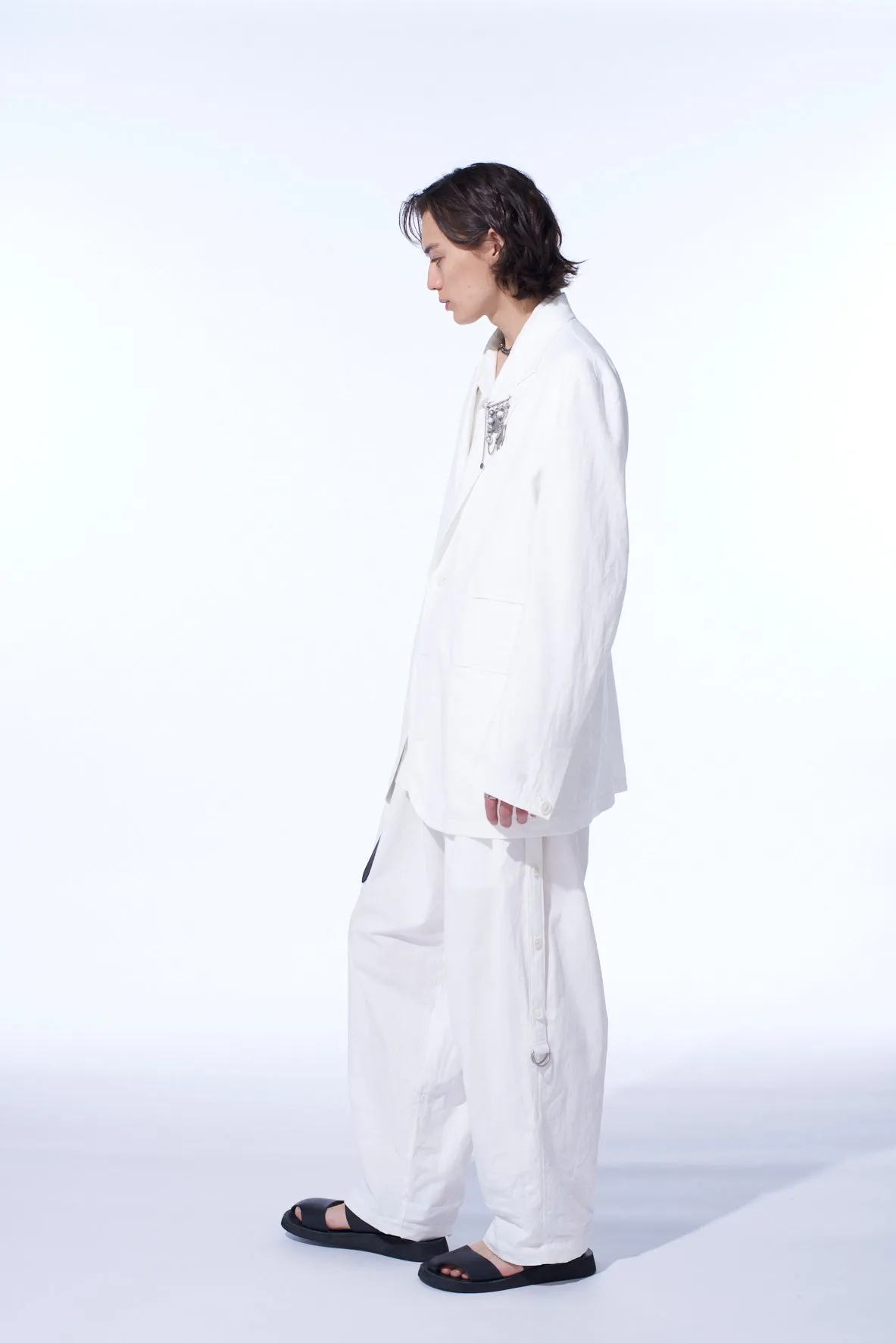 COTTON/LINEN DUNGAREE 2BS JACKET sold by Yohji Yamamoto product image thumbnail 3