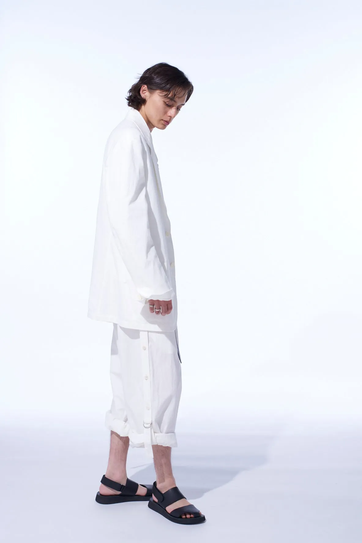 COTTON/LINEN DUNGAREE 2BS JACKET sold by Yohji Yamamoto product image thumbnail 5