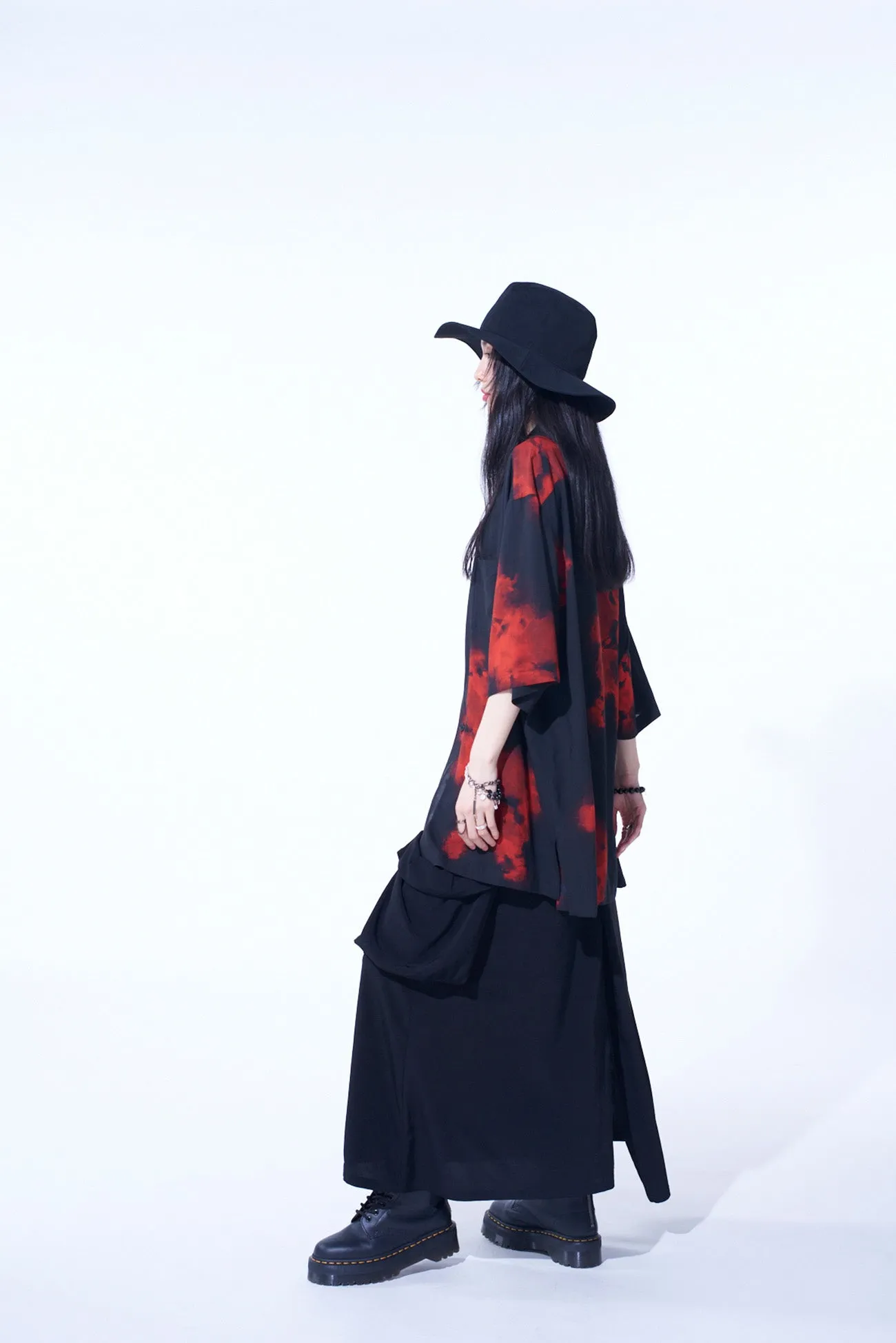 CREPE de CHINE POCKET SKIRT sold by Yohji Yamamoto product image thumbnail 5