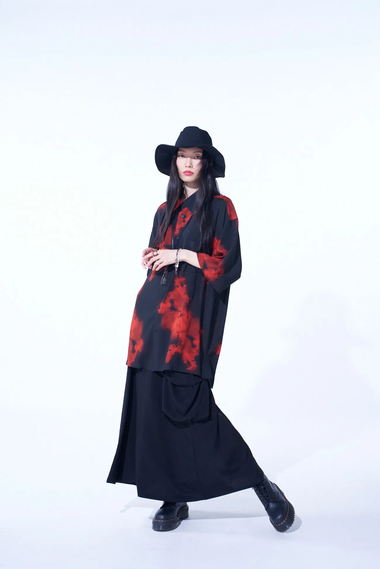 CREPE de CHINE POCKET SKIRT sold by Yohji Yamamoto product image thumbnail 4