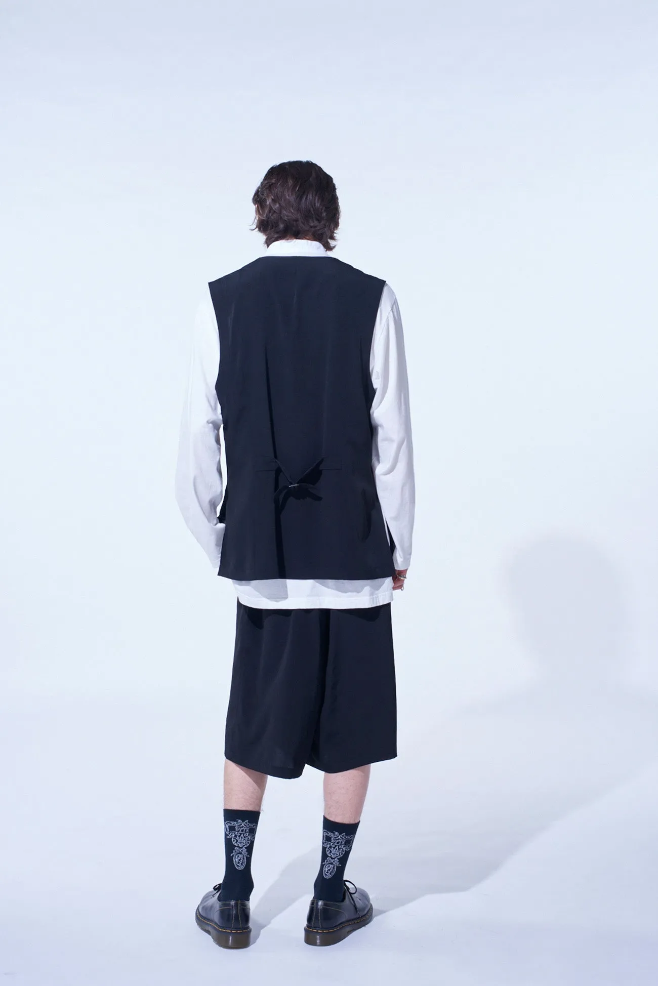 CREPE de CHINE WIDE SHORTS sold by Yohji Yamamoto product image thumbnail 4