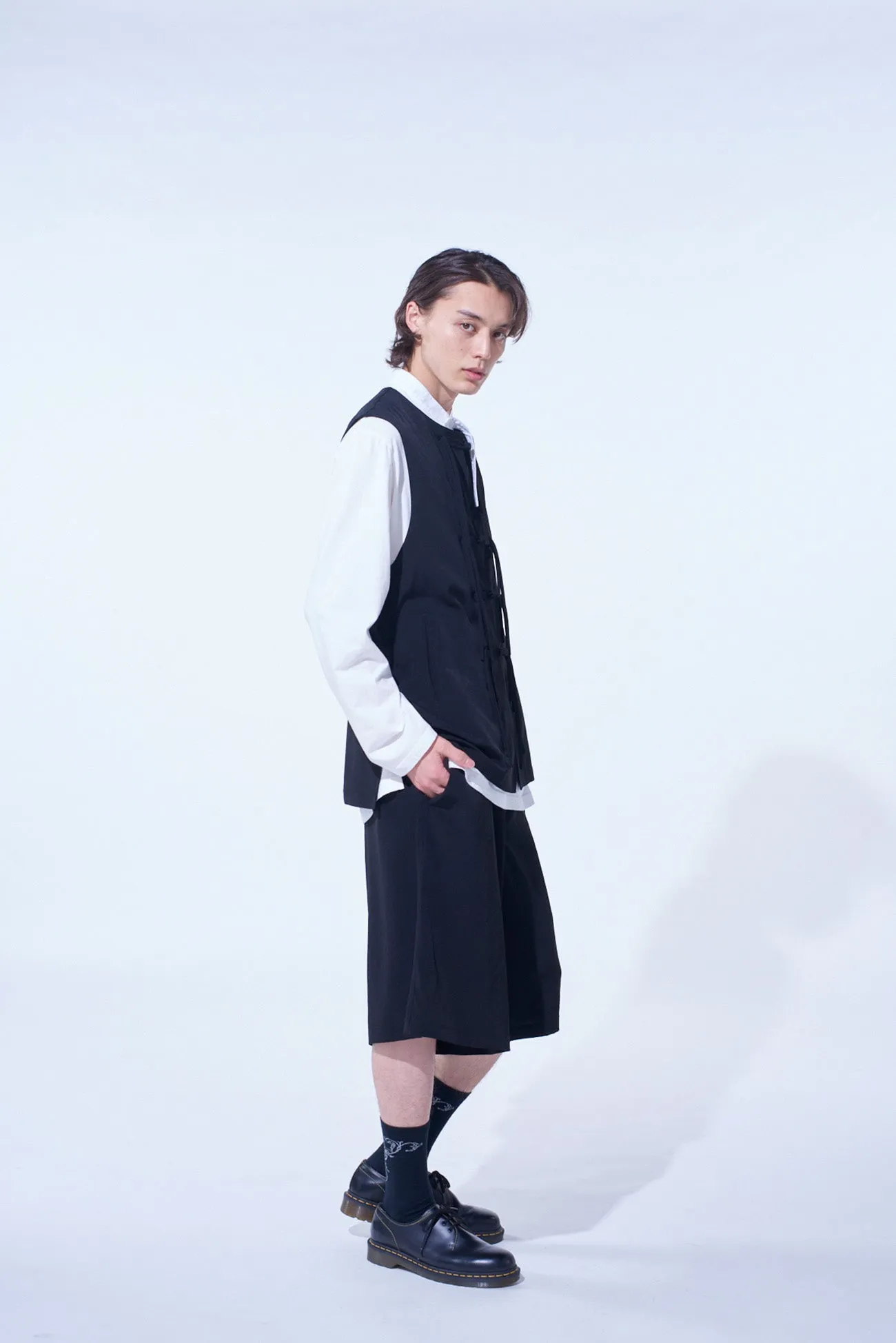CREPE de CHINE WIDE SHORTS sold by Yohji Yamamoto product image thumbnail 5