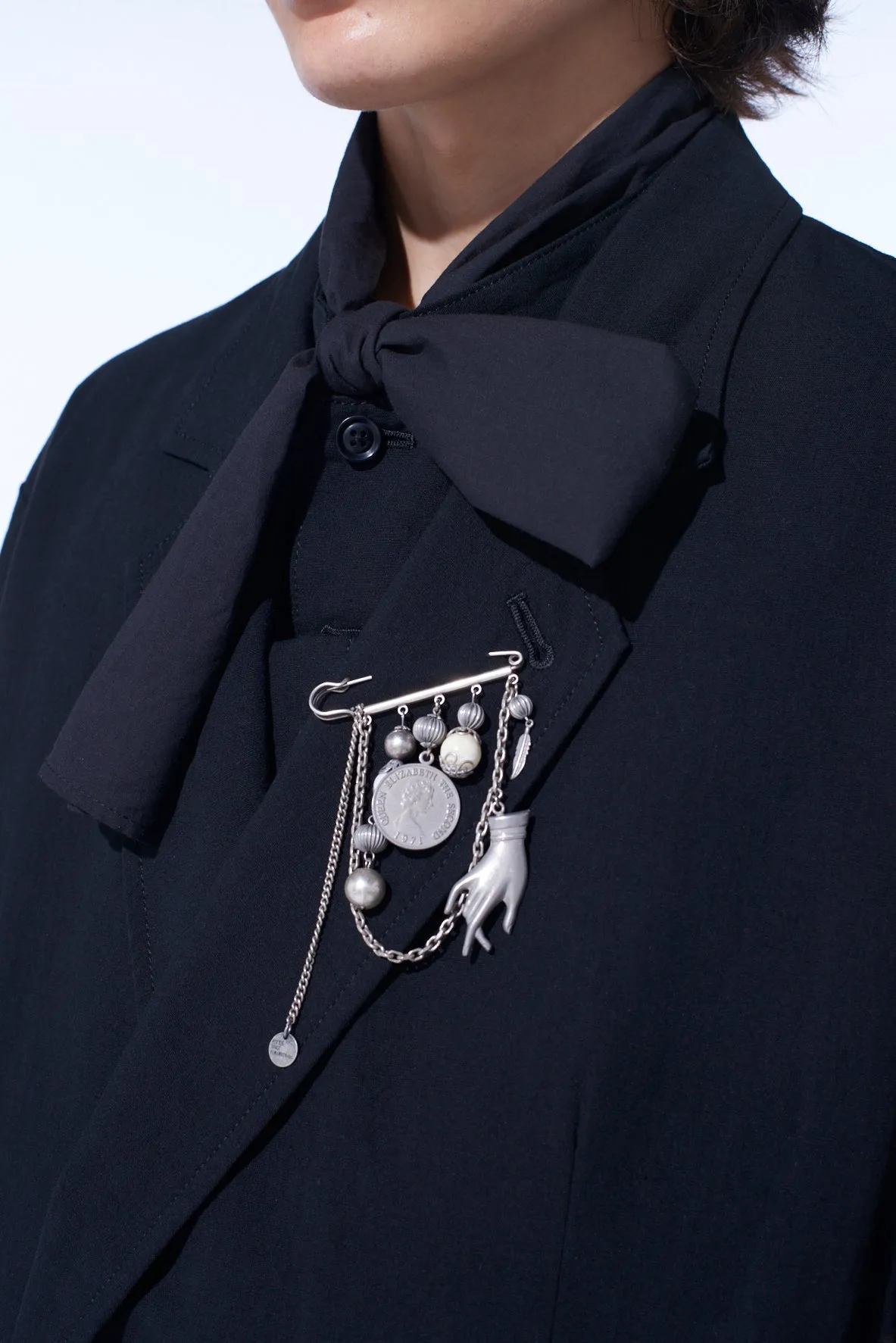 BRASS MULTI-MOTIF BROOCH sold by Yohji Yamamoto product image thumbnail 3