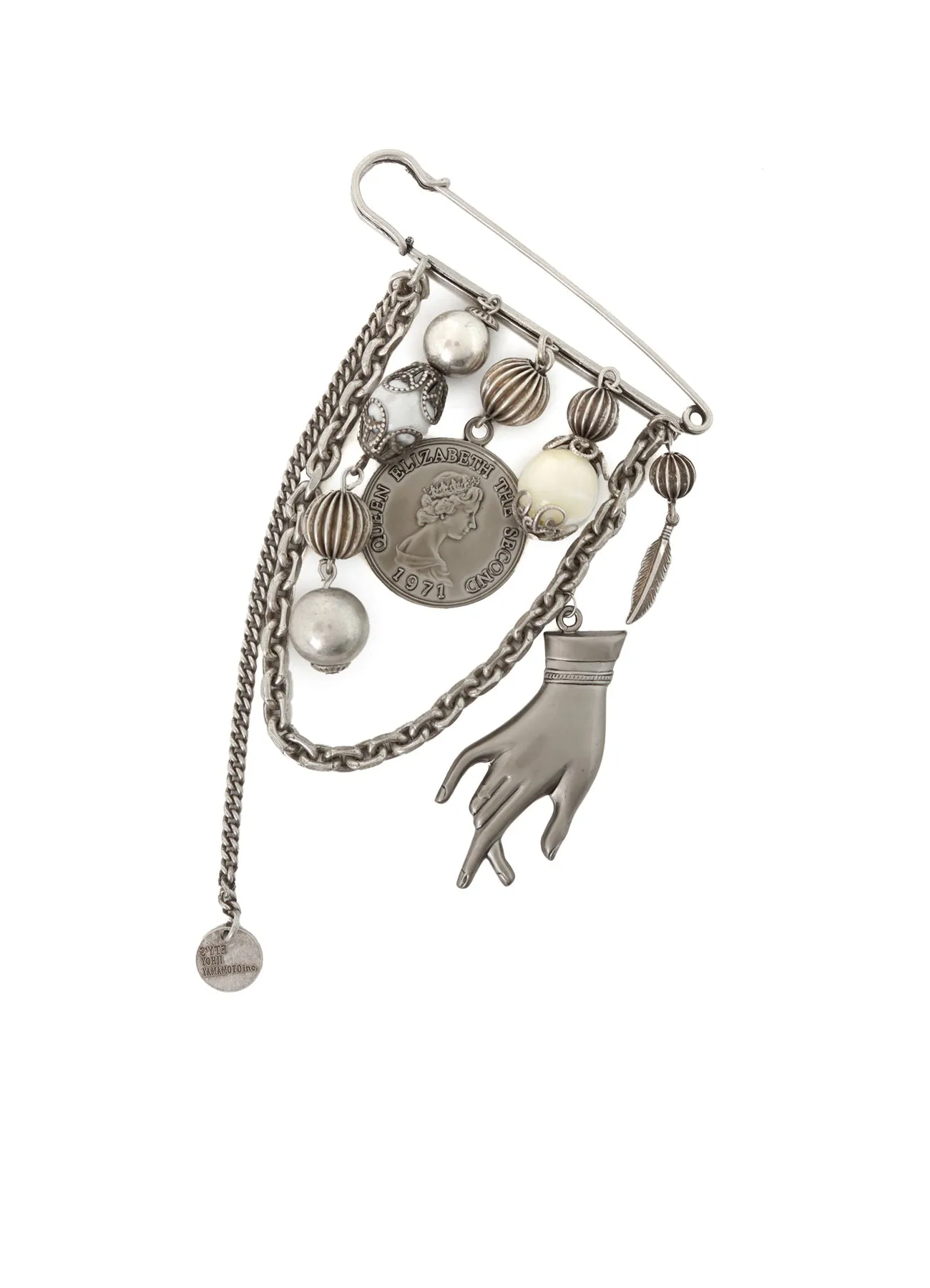 BRASS MULTI-MOTIF BROOCH sold by Yohji Yamamoto