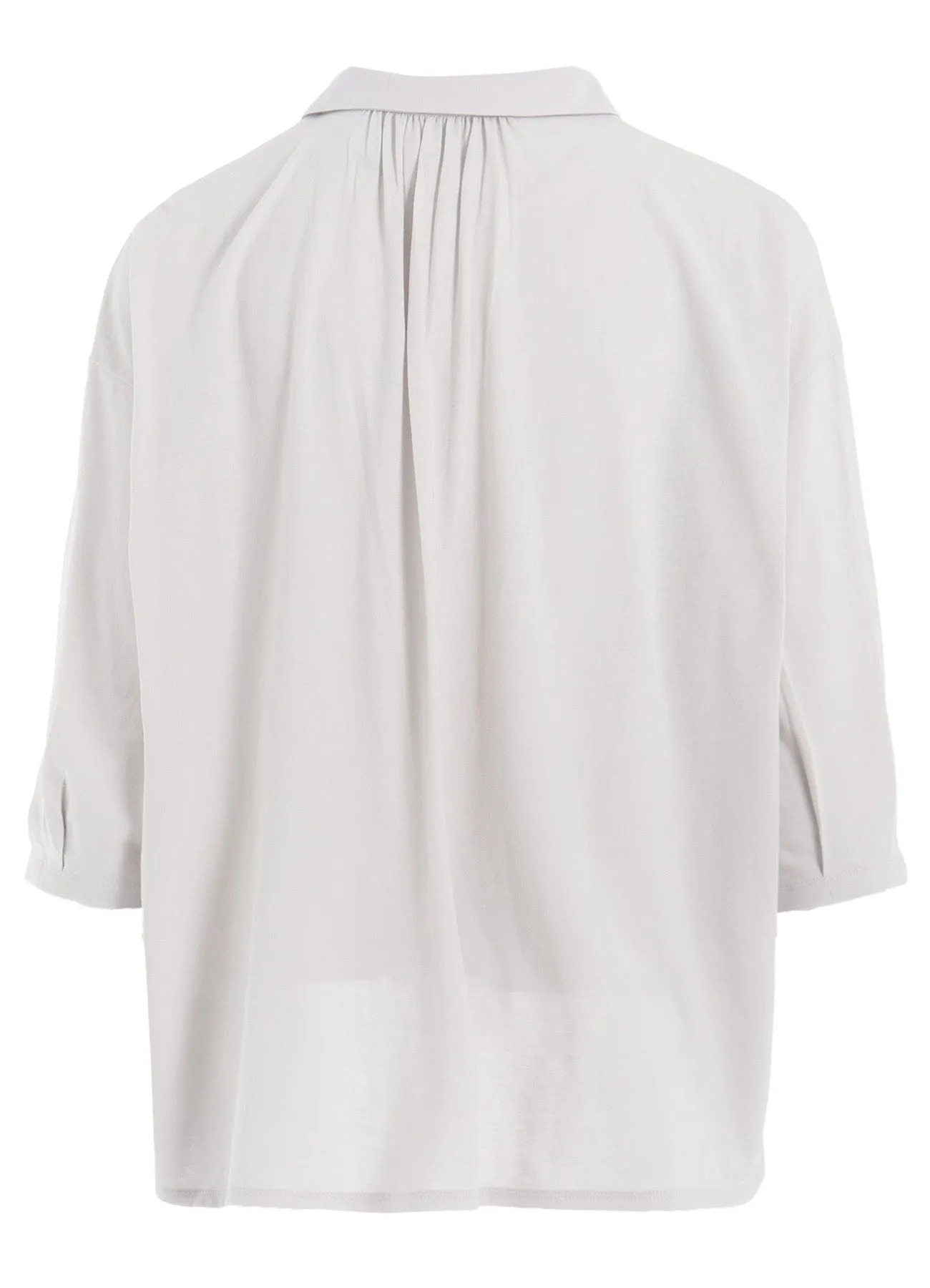 JERSEY + VOILE DOT PRINT SHIRT CARDIGAN sold by Yohji Yamamoto product image thumbnail 4