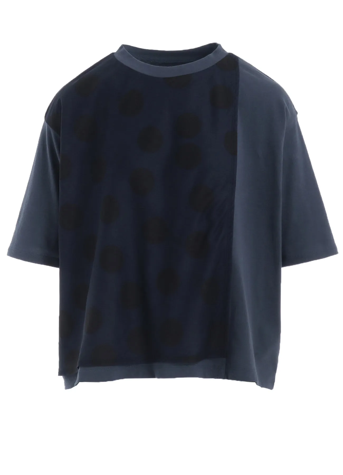 JERSEY + VOILE DOT PRINT SHIRT sold by Yohji Yamamoto product image thumbnail 2